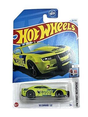 Hot Wheels Camaro SS HW First Response 2024 Yellow Green Chevy Diecast 1:64
